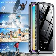 Husa pentru  Samsung Galaxy S23 FE ShockProof Dust-Water Proof IP68 Full Body 360 Protection, negru - transparent