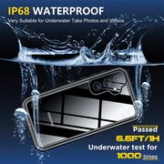Husa pentru  Samsung Galaxy S23 FE ShockProof Dust-Water Proof IP68 Full Body 360 Protection, negru - transparent