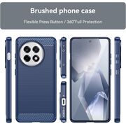 Husa pentru OnePlus 13R Carbon Liquid Silicone, Albastru