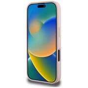 Husa premium pentru  iPhone 16 Pro Max compatibila MagSafe Guess Luxury Series - Roz pal