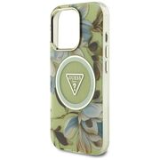 Husa premium pentru  iPhone 16 Pro Max compatibila MagSafe Guess Luxury Series - Verde