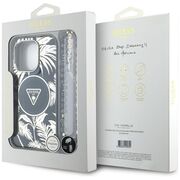 Husa premium pentru  iPhone 16 Pro compatibila MagSafe Guess Luxury Series - Gri deschis