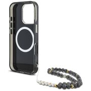 Husa premium pentru  iPhone 16 Pro compatibila MagSafe Guess Luxury Series - Gri deschis