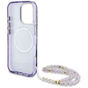 Husa premium pentru  iPhone 16 Pro compatibila MagSafe Guess Luxury Series - Mov