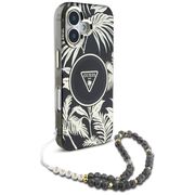 Husa premium pentru  iPhone 16 compatibila MagSafe Guess Luxury Series - Gri deschis