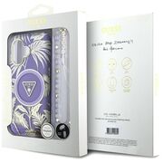 Husa premium pentru  iPhone 16 compatibila MagSafe Guess Luxury Series - Mov