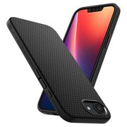 Husa premium pentru  iPhone 16e Spigen - Liquid Air - Negru
