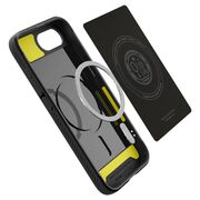 Husa premium pentru  iPhone 16e Spigen - Rugged Armor MagSafe - Negru darth vader