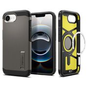 Husa premium pentru  iPhone 16e Spigen - Tough Armor MagSafe - Gunmetal