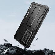 Pachet 360: Husa cu folie integrata Samsung Galaxy A36 5G KEVLAR PRO360 (fata spate), cu protectie lentile, negru