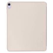 Husa pentru Apple iPad Air 13 2025 / 2024 M3, M2 Soft Shell tip stand, functie sleep / wake-up si slot pentru stylus, protectie 360 - bej