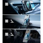 Suport auto telefon incarcare MagSafe Qi2 ESR CryoBoost HaloLock