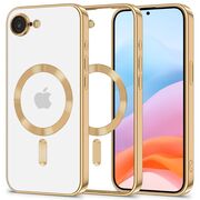 Husa pentru iPhone 16e cu MagSafe si protectie pentru lentile anti-shock 1.5 mm transparent - auriu