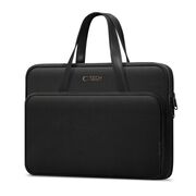 Geantă premium pentru laptop, compatibilă cu modele Macbook, Dell, HP, Lenovo - Protecție elegantă și funcțională, compatibilitate 13 - 14 inch, negru