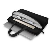Geantă premium pentru laptop, compatibilă cu modele Macbook, Dell, HP, Lenovo - Protecție elegantă și funcțională, compatibilitate 13 - 14 inch, negru