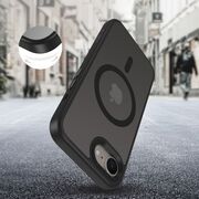 Husa pentru iPhone 16e cu MagSafe, Ghost Series, frosted - negru