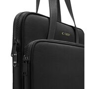 Geantă premium pentru laptop, compatibilă cu modele Macbook, Dell, HP, Lenovo - Protecție elegantă și funcțională, compatibilitate 13 - 14 inch, negru