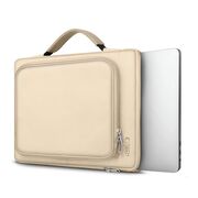 Geantă pentru laptop, protecție premium și design elegant, compatibila laptop intre 13-14 inch, bej