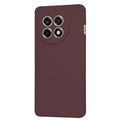 Husa pentru  OnePlus 13R Liquid Silicone, subțire, captusita cu microfibra, anti amprentă, protectie cameră foto, Bordeaux