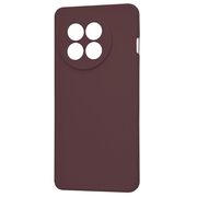 Husa pentru  OnePlus 13R Liquid Silicone, subțire, captusita cu microfibra, anti amprentă, protectie cameră foto, Bordeaux