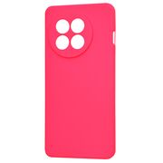 Husa pentru  OnePlus 13R Liquid Silicone, subțire, captusita cu microfibra, anti amprentă, protectie cameră foto, Fucsia