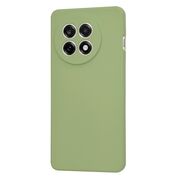 Husa pentru  OnePlus 13R Liquid Silicone, subțire, captusita cu microfibra, anti amprentă, protectie cameră foto, Verde menta