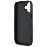 Husa premium pentru  iPhone 16 compatibila MagSafe Guess Luxury Series - Negru print