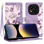 Husa tip carte pentru  Xiaomi Redmi Note 14 Pro 4G, functie stand si port carduri, Mov