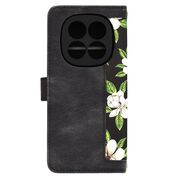 Husa tip carte pentru  Xiaomi Redmi Note 14 Pro 4G, functie stand si port carduri, Negru