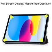 Husa pentru iPad 11 2025 tip stand functie sleep/wake-up, protectie 360 - fluturi