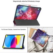 Husa pentru iPad 11 2025 tip stand functie sleep/wake-up, protectie 360 - galaxy
