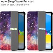 Husa pentru iPad 11 2025 tip stand functie sleep/wake-up, protectie 360 - galaxy