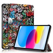 Husa pentru iPad 11 2025 tip stand functie sleep/wake-up, protectie 360 - graffiti