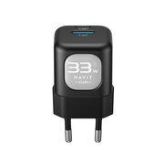 Incarcator priza USB Type-C 33W GaN Havit UC230 EU, roz