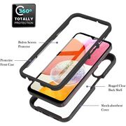 Pachet 360: Husa cu folie integrata Samsung Galaxy A56 / A36 5G Defense 360 - negru / transparent