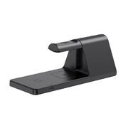 Statie incarcare wireless 15W 3 in 1 cu ceas digital si alarma Havit W3042, negru