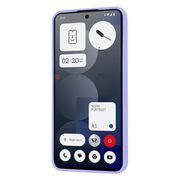Husa pentru  Nothing Phone (3a) Pro Liquid Silicone, subțire, captusita cu microfibra, anti amprentă, protectie cameră foto, Lavanda