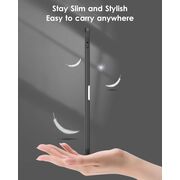 Husa pentru iPad 11 2025 11 inch Soft Shell cu functie wake-up/sleep si compartiment pentru Apple Pen, tip stand, protectie 360, negru