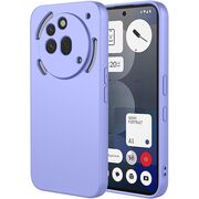 Husa pentru  Nothing Phone (3a) Pro Liquid Silicone, subțire, captusita cu microfibra, anti amprentă, protectie cameră foto, Lavanda