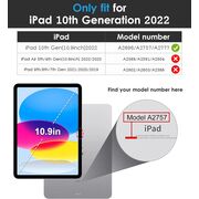 Husa pentru iPad 11 2025 11 inch Soft Shell cu functie wake-up/sleep si compartiment pentru Apple Pen, tip stand, protectie 360, negru