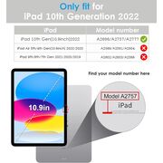 Husa pentru iPad 11 2025 11 inch Soft Shell cu functie wake-up/sleep si compartiment pentru Apple Pen, tip stand, protectie 360, space grey
