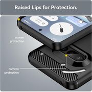 Husa pentru Nothing Phone (3a) Liquid Carbon Silicone - negru