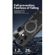 Husa pentru  Oppo Reno 13 cu protecție pentru cameră și suport magnetic integrat Ring Shockproof, Roz