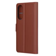 Husa pentru  Samsung Galaxy S25 Edge tip carte cu inchidere magnetica, compartimente pentru carduri si functie stand, Maro