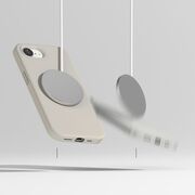 Husa pentru  iPhone 16e Ringke - Silicone Magnetic MagSafe - Crem