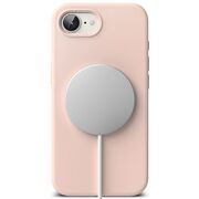 Husa pentru  iPhone 16e Ringke - Silicone Magnetic MagSafe - Roz
