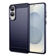 Husa pentru Samsung Galaxy S25 Edge Carbon Liquid Silicone, Albastru