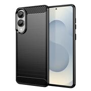 Husa pentru Samsung Galaxy S25 Edge Carbon Liquid Silicone, Negru