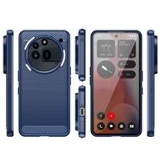 Husa pentru Nothing Phone (3a) Pro Liquid Carbon Silicone - albastru