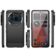Husa pentru Nothing Phone (3a) Pro Liquid Carbon Silicone - negru